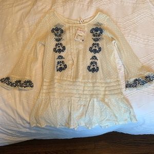 Free People ivory blouse